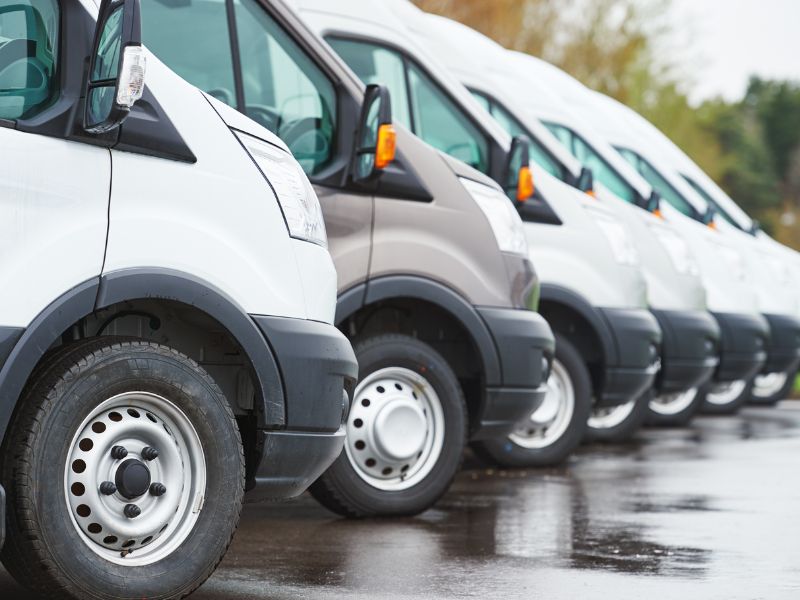 Fleet of vans – corporate vehicle relocation